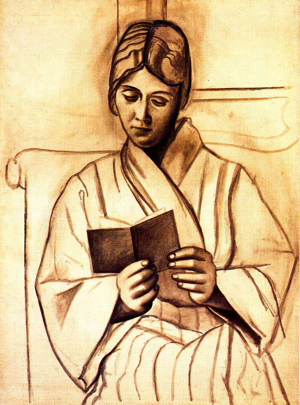 Picasso Woman reading. Olga 1920